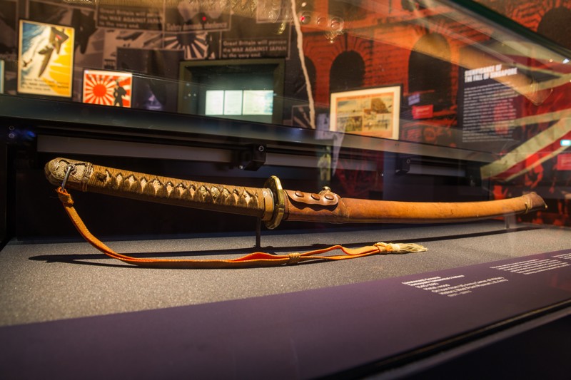 L'épée du Lieutenant-Général Tomoyuki Yamashita est pour la première fois présentée à Singapour. ©National Museum of Singapore